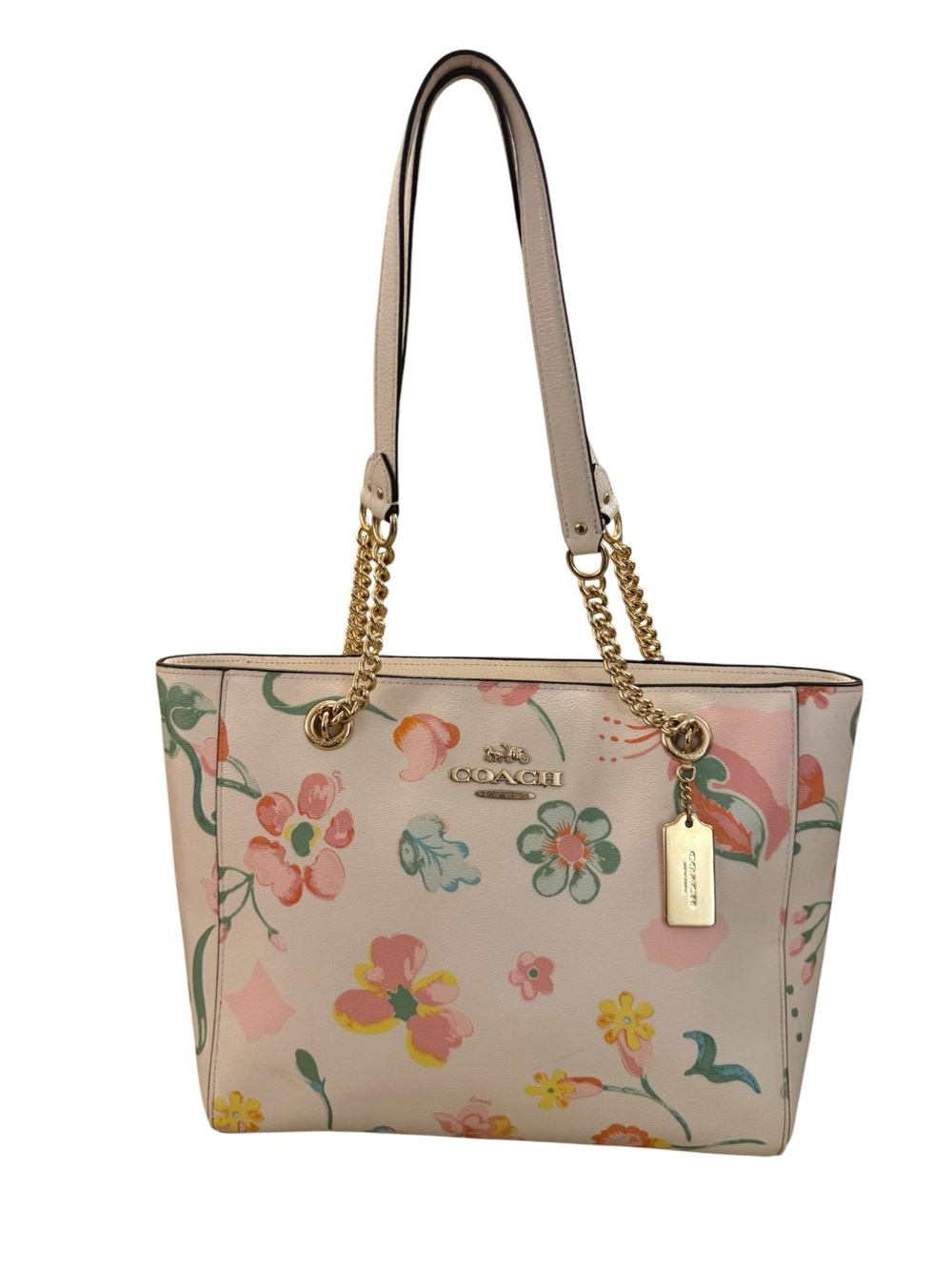 Coach Cammie Chain Tote in Floral Cluster Print 2022